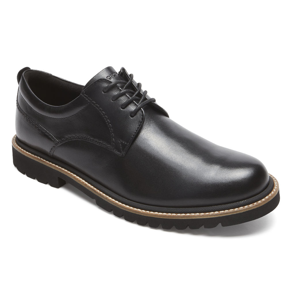 Oxfords Rockport Homem Pretas - Marshall Plain Toe - 18793PNAX